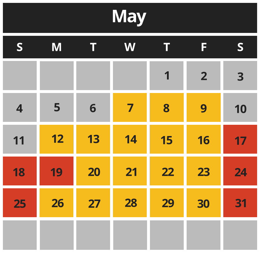 Paintball Calendar May 2025 Paintball Calendar May 2025